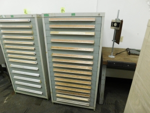 STANLEY VIDMAR 16 DRAWER TOOL/PARTS CABINET, 30"X28"X59"-37