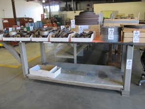 8' X 4' X 1" HEAVY DUTY WELDING TABLE (G-49) LOADING & HANDLING FEE $25-