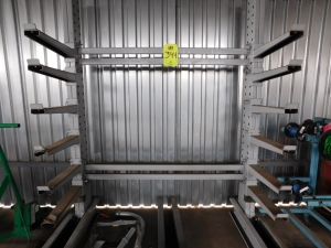 CANTILEVER MATERIAL RACK, 77"X34"X8'-394
