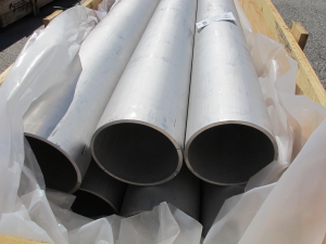 LOT STAINLESS STEEL PIPES 5"ID 152"L (W-46 YARD) LOADING & HANDLING FEE $25-