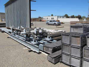 LOT (8) 4' X 8' X 1-1/4" X 1,633 LBS (TOTAL 13,064 LBS) & (1) 6' X 6' X 1-7/8" X 2,736 LBS STEEL METAL PLATES (W-46 YARD) LOADING & HANDLING FEE $350-