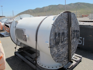 LOT (4) 5.5" X 68" ROUND STAINLESS STEEL PLATES (W-46 YARD) LOADING & HANDLING FEE $100-