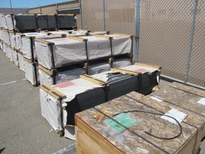 LOT (18) BUNDLES 8' X 24" METALITH PROTECTIVE BARRIERS (G-49 OUTSIDE) LOADING & HANDLING FEE $500-