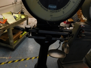 TOLEDO SCALE, MODEL 31-1821-EP, S/N 14400, CAPACITY: 750 LBS.-446