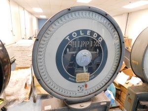 TOLEDO SCALE, MODEL 2181, S/N 14105, CAPACITY: 625 LBS.-447