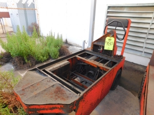 TAYLOR-DUNN MODEL 1175SC STAND UP ELECTRIC TRUCK, SOLID TIRES, S/N 52607-480