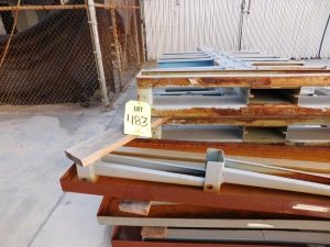 LOT OF (2) UNASSEMBLED CANTILEVERED MATERIAL RACKS, DOUBLE SIDED-483