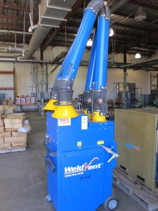 WELDVENT MODEL DFP-1200-1 PORTABLE WELDING VACUUM 1.5HP (G-49) LOADING & HANDLING FEE $25-