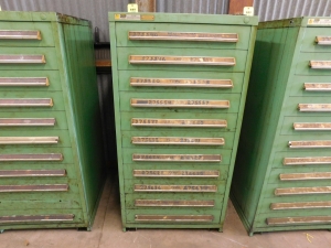 STANLEY VIDMAR 11 DRAWER TOOL/PARTS CABINET, 30"X28"X59"-5