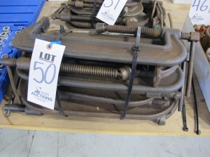 LOT ASSORTED C CLAMPS (G-49) LOADING & HANDLING FEE $5-