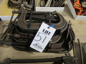 LOT ASSORTED C CLAMPS (G-49) LOADING & HANDLING FEE $5-