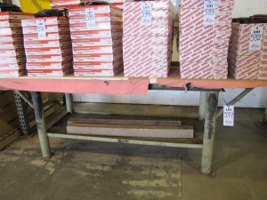 8' X 35" X 3/4" WELDING TABLE (G-49) LOADING & HANDLING FEE $25-