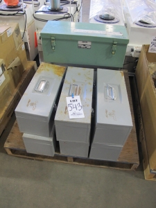 LOT (12) ASSORTED TOOL BOXES (G-49) LOADING & HANDLING FEE $15-