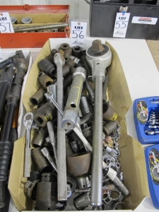 LOT ASSORTED SOCKETS & RATCHETS (G-49) LOADING & HANDLING FEE $5-