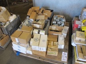LOT (4) PALLETS ASSORTED ELECTRICAL SUPPLIES (G-49) LOADING & HANDLING FEE $60-