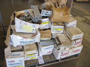 LOT (4) PALLETS ASSORTED ELECTRICAL SUPPLIES (G-49) LOADING & HANDLING FEE $60-