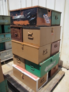 LOT (10) ASSORTED JOB BOXES (G-49) LOADING & HANDLING FEE $15-