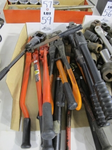 LOT ASSORTED BOLT CUTTERS & CRIMPERS (G-49) LOADING & HANDLING FEE $5-