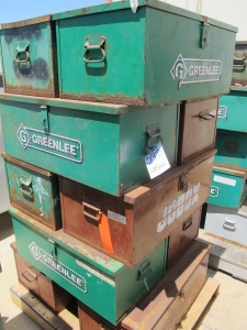 LOT (10) ASSORTED JOB BOXES (G-49) LOADING & HANDLING FEE $15-