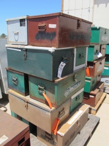 LOT (10) ASSORTED JOB BOXES (G-49) LOADING & HANDLING FEE $15-