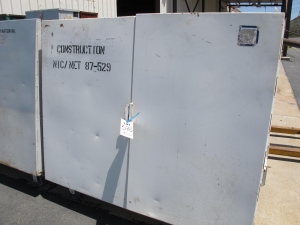 LOT (2) 2-DOOR STORAGE CABINETS (G-49) LOADING & HANDLING FEE $30-