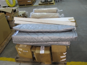LOT (2) PALLETS ASSORTED WELDING BLANKETS (G-49) LOADING & HANDLING FEE $30-