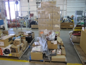 LOT (2) PALLETS ASSORTED CABLE JACKETS (G-49) LOADING & HANDLING FEE $30-