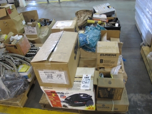 LOT (2) PALLETS ASSORTED GLOVES, ELECTRICAL SUPPLIES (G-49) LOADING & HANDLING FEE $30-