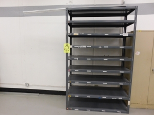 ADJUSTABLE HEAVY DUTY SHELF UNIT, 5'X2'X8-63