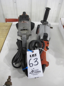 LOT (2) MILWAUKEE ELECTRIC GRINDERS (G-49) LOADING & HANDLING FEE $5-