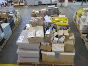 LOT (2) PALLETS ASSORTED MISC. ELECTRICAL SUPPLIES (G-49) LOADING & HANDLING FEE $30-
