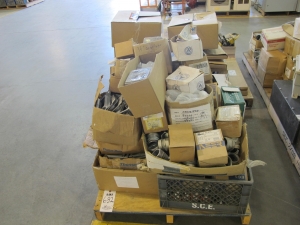 LOT (2) PALLETS ASSORTED MISC. ELECTRICAL SUPPLIES (G-49) LOADING & HANDLING FEE $30-