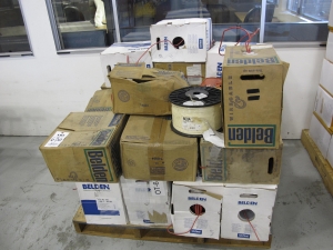 LOT ASSORTED CABLE SPOOLS (G-49) LOADING & HANDLING FEE $15-