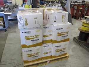 LOT PALLET BLACK BOX GIGA TRUE 550 CABLE (G-49) LOADING & HANDLING FEE $15-