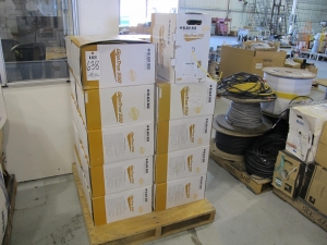 LOT PALLET BLACK BOX GIGA TRUE 550 CABLE (G-49) LOADING & HANDLING FEE $15-