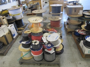 LOT (2) PALLETS ASSORTED CABLE SPOOLS (G-49) LOADING & HANDLING FEE $30-