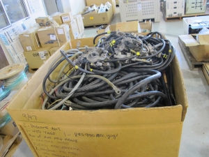 LOT (2) PALLETS ASSORTED CABLE SPOOLS & ELECTRICAL CABLE (G-49) LOADING & HANDLING FEE $30-