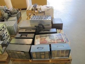 LOT (2) PALLETS ASSORTED CABINETS & VACUUMS (G-49) LOADING & HANDLING FEE $30-