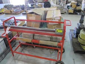 LOT ASSORTED TARPS & CART (G-49) LOADING & HANDLING FEE $15-