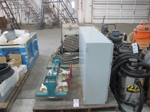 LOT (2) PALLETS ASSORTED ELECTRICAL BOX & HEATER (G-49) LOADING & HANDLING FEE $30-