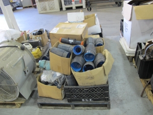 LOT (2) PALLETS ASSORTED PLASTIC FITTINGS (G-49) LOADING & HANDLING FEE $30-