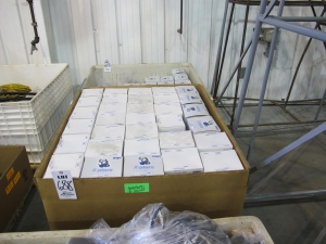 LOT (3) PALLETS FULL FACE MASKS & (1) PALLET MASK FILTERS (G-49) LOADING & HANDLING FEE $45-