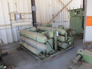 SCHENCK TREBEL MODEL HT11U BALANCER, (2) MODEL H11T BALANCING STANDS, (2) HYDRAULIC POWER SUPPLIES, (2) SECTIONS OF 5'X27' RAIL (RAILROAD TRACK), BALANCER TURNING WHEELS & SPARE PARTS, 460/3/60, S/N AHR0006 LOADING & HANDLING FEE $750-