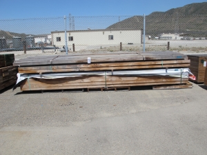 LOT (7) BUNDLES 4" X 4" X 60' LUMBER (602 TOTAL PCS) (G-49 YARD) LOADING & HANDLING FEE $105-