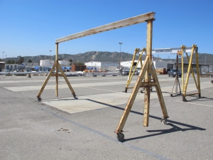 LOT (3) WERNER 10' LADDERS (G-49 YARD) LOADING & HANDLING FEE $15-