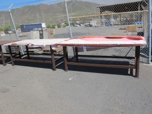 4' X 8' X 1" WELDING TABLE (G-49 YARD) LOADING & HANDLING FEE $25-
