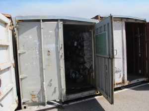 8' X 8' X 20' STORAGE CONTAINER W/ CONTENTS (G-49 YARD) LOADING & HANDLING FEE $175-