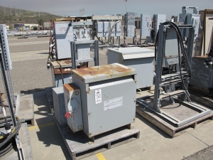 LOT ASSORTED ELECTRICAL BOXES & TRANSFORMERS (G-49 YARD) LOADING & HANDLING FEE $30-