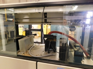 CORFIN INC. SOLDERING MACHINE W/SYSMAC C20K OMRON PROGRAMMABLE CONTROLLER, MODEL RT-2000,S/N 1010-007-01-D-80