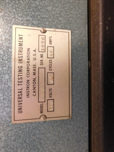 INSTRON TENSILE TESTER, (2) PCS. BOTH WITH S/N 1978-82